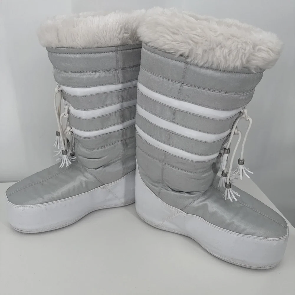 ADIDAS Y2K 90 Winter BOOTS ski Snow CARLO GRUBER fur Platform Shoes W size 6.5‎